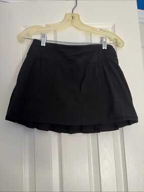 lululemon athletica Black Pleated Active Skort